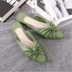 4 Pairs Womens Soft Bottom Flat Slippers