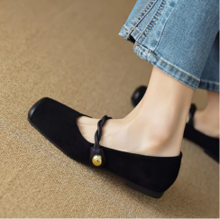 2 pairs New Elegant Womens Flat Shoes