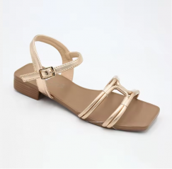 2 pairs Summer Womens Slingback Design Flat Sandals